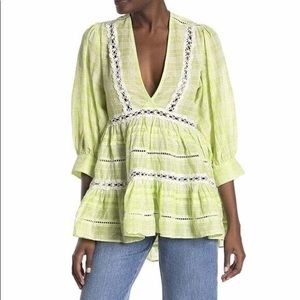 Free People Time Out Plaid Tunic